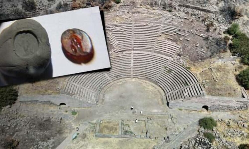 1700 yıllık yüzük taşının üzerindeki figür dikkat çekti! Mühür olarak kullanılıyordu