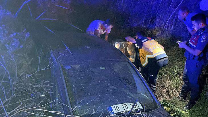 Balıkesir’de taziye yolunda korkunç kaza: 2 ölü, 1 yaralı