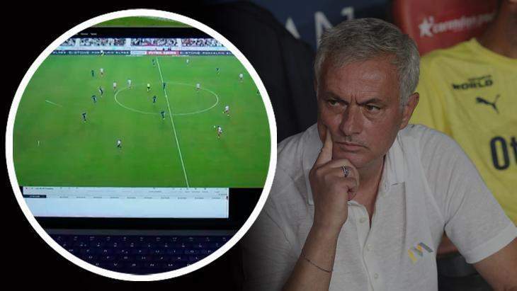 Fenerbahçe’de Jose Mourinho’nun laptoplu tepkisi gündem oldu! Dünya basını tartıştı