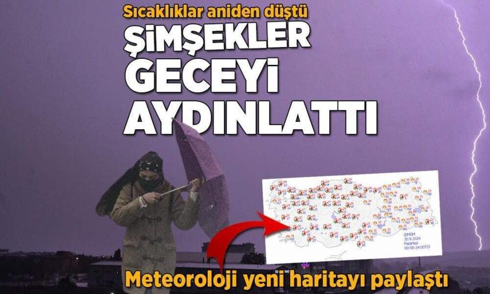 HAVA DURUMU Sıcaklıklar aniden düştü, şiddetli yağışlar geldi! Meteoroloji’ye göre bugün hava nasıl olacak?