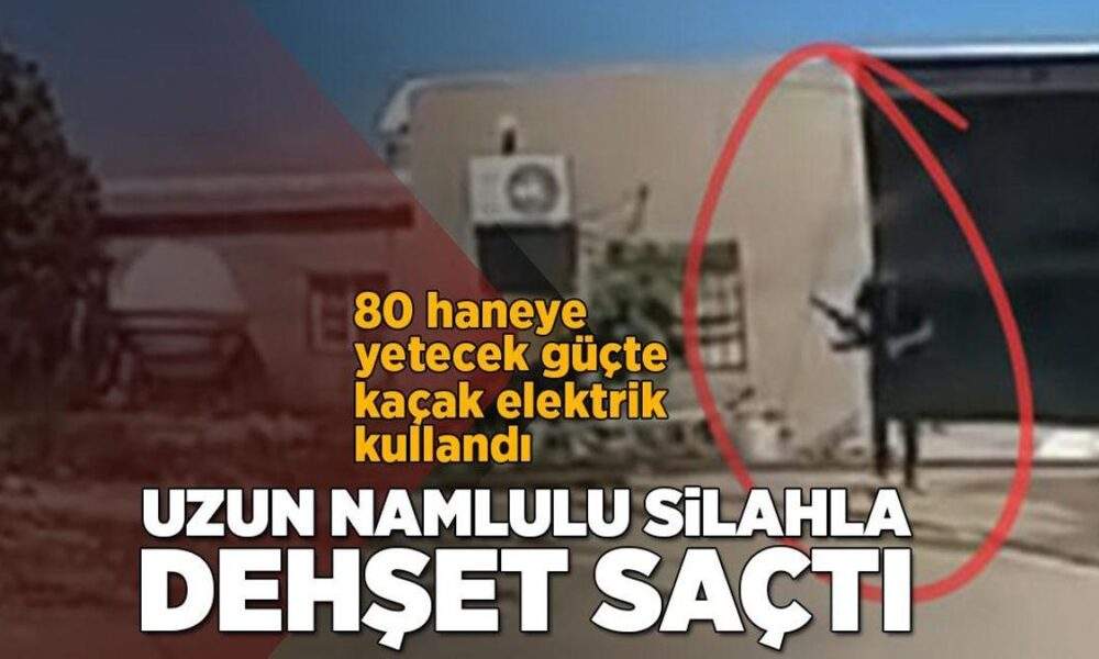 Kaçak elektrik kullanan şahıstan denetim ekiplerine silahlı saldırı