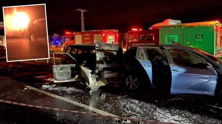 Sakarya’da korkunç kaza! Yanan otomobilde yanarak can verdi