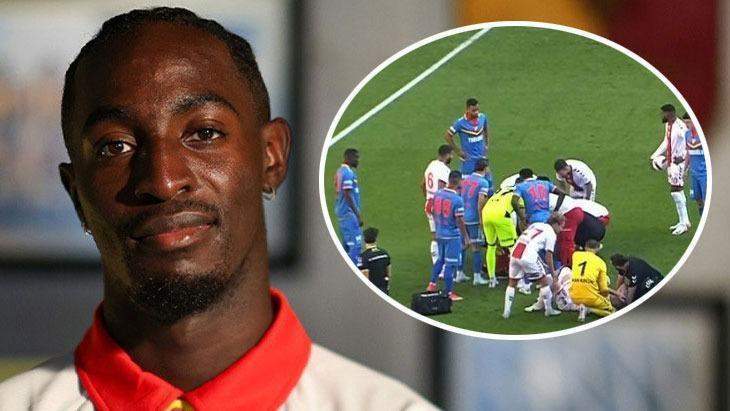 Samsunspor-Göztepe maçında korkutan sakatlık! Ambulansla hastaneye kaldırıldı