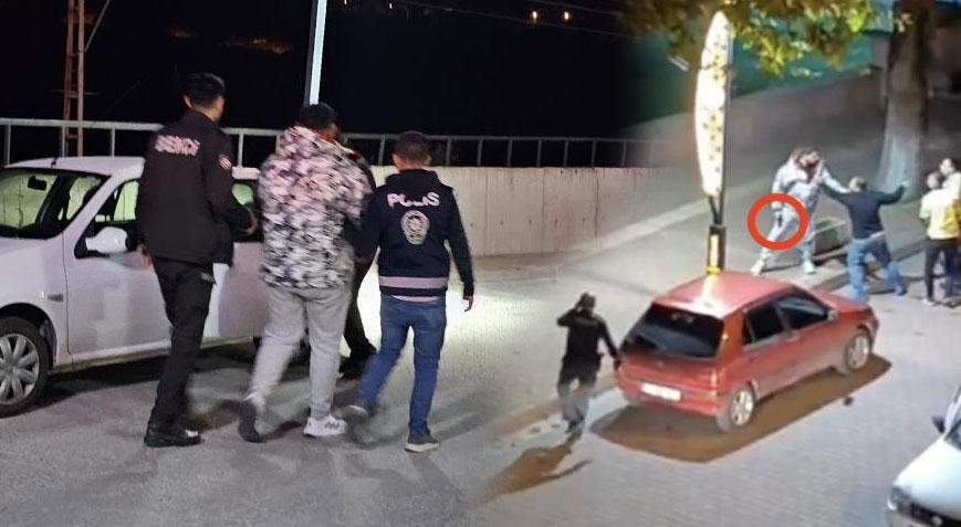 Silah çekip, polisleri darp ederek 2 kişi tutuklandı