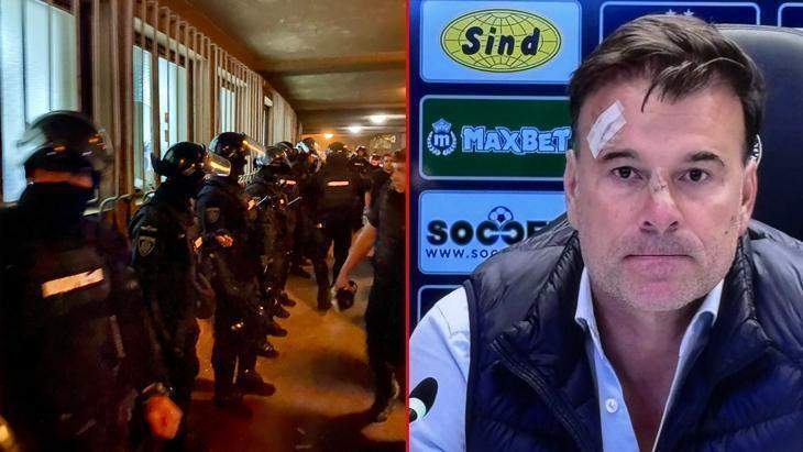 Sırbistan’da derbi sonrası büyük olay! Soyunma odası basıldı