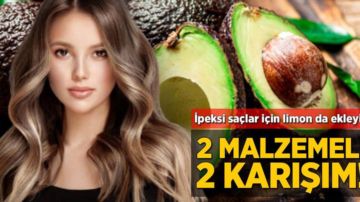 2 malzemeli 2 karışım! İpeksi saçlar için limon da ekleyin
