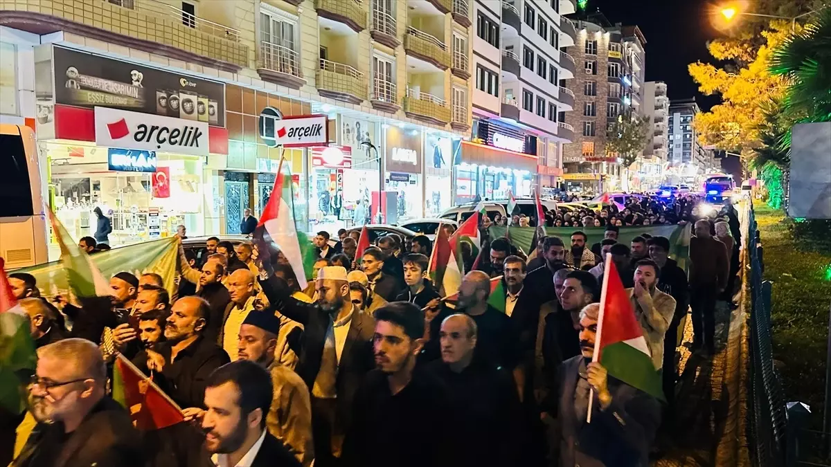 Adıyaman’da Yahya Sinvar için yürüyüş