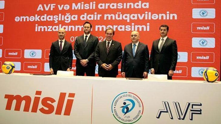 Azerbaycan Voleybol Federasyonu ve Misli iş birliği anlaşması imzalandı