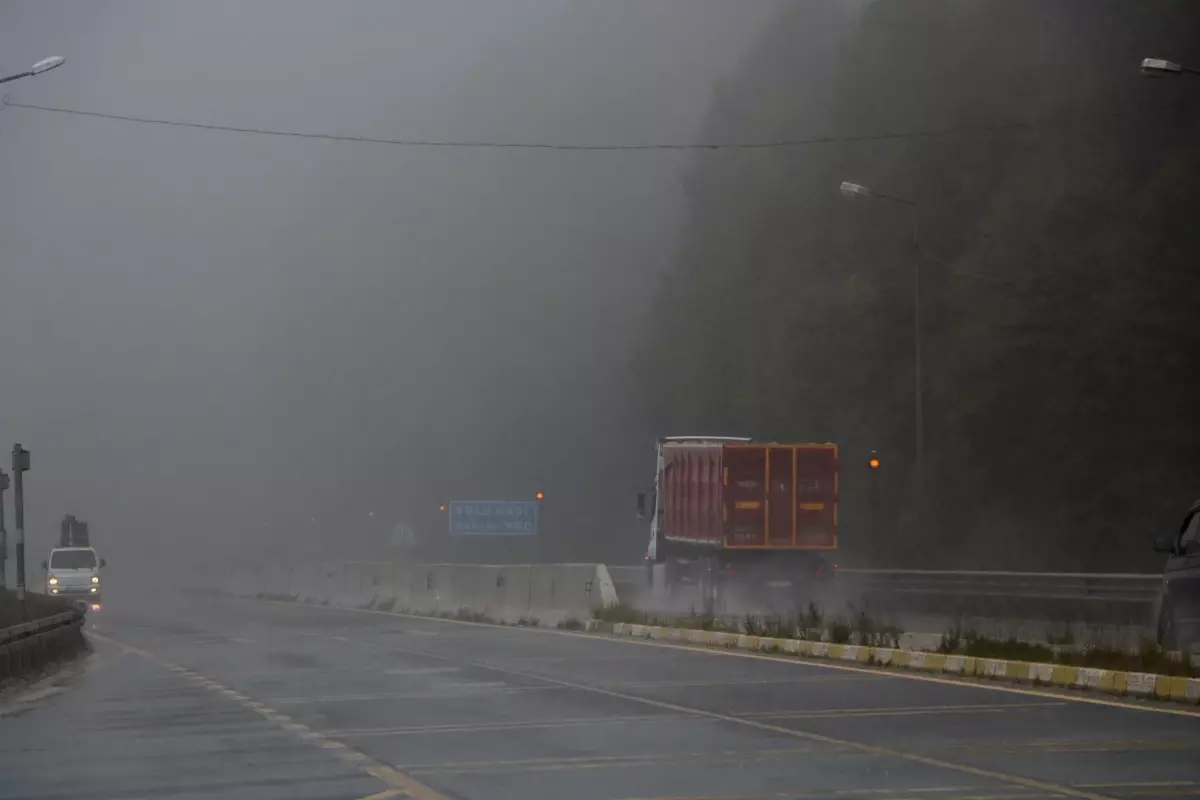 Bolu Dağı’nda Sağanak ve Sis