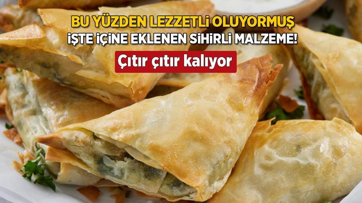 Börekçilerin parmak yedirten sırrı! 1 şişe yeterli: Tel tel dökülüyor, çıtırlığı efsane