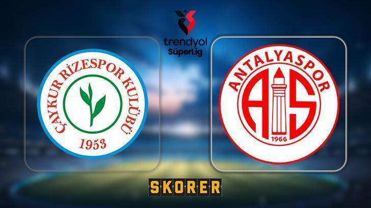 CANLI ANLATIM | Rizespor – Antalyaspor
