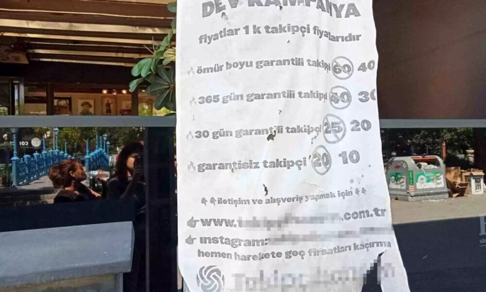 Eskişehir’de Takipçi Satın Alma Afişi