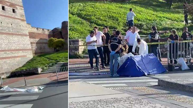 Fatih’te dehşet: Kadının başını kesip surlardan attı, ardından intihar etti