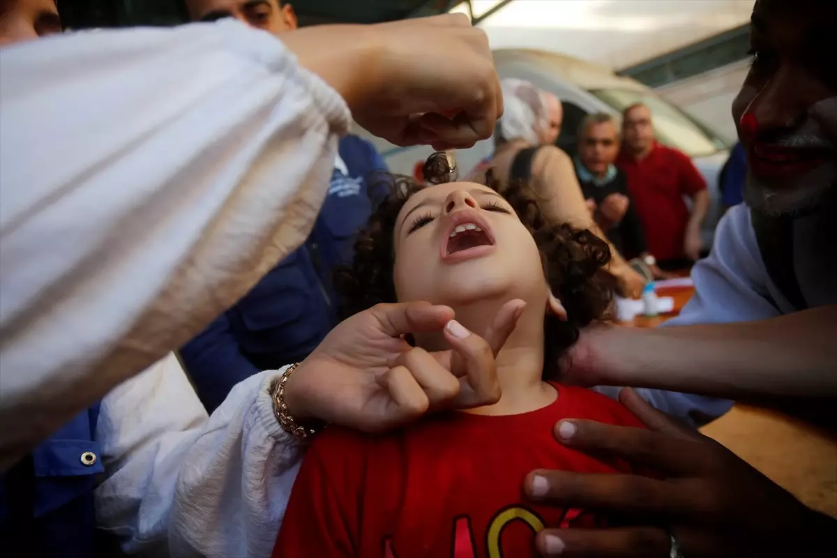 Gazze’de Çocuk Felci Aşısı İkinci Turu Başladı