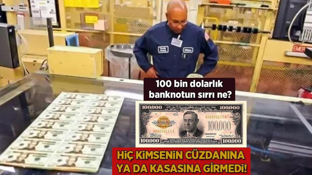 Hiç kimsenin cüzdanına ya da kasasına girmedi! 100 bin dolarlık banknotun sırrı