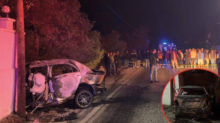 İzmir’de kaza yapan sürücü feci şekilde can verdi