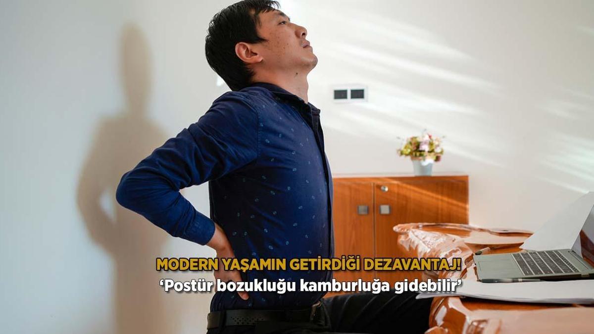 Modern yaşamın getirdiği dezavantaj! ‘Postür bozukluğu kamburluğa gidebilir’