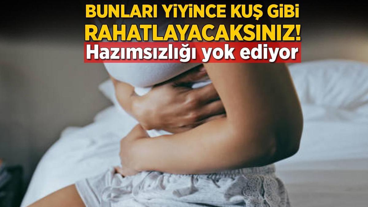 Reflü, şişkinlik, hazımsızlığa reçete! Akşamları yiyip içince kuş gibi hafifletiyor