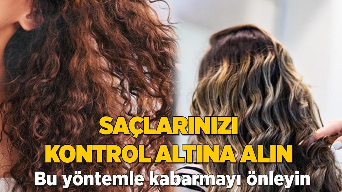 Saçları kontrol altına almanın yolu! Bu yöntemle kabarmayı önleyin