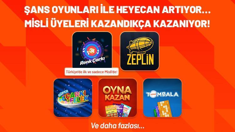 Şans oyunları ile heyecan artıyor… Misli üyeleri kazandıkça kazanıyor!