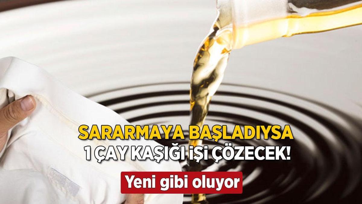 Sararan yakaların tek çaresi! Tek seferde kolayca çıkarıyor, 1 çay kaşığı yeter de artar