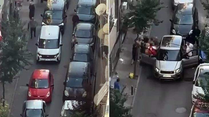 Şişli’de trafik kavgasında silah çekildi! O anlar kamerada