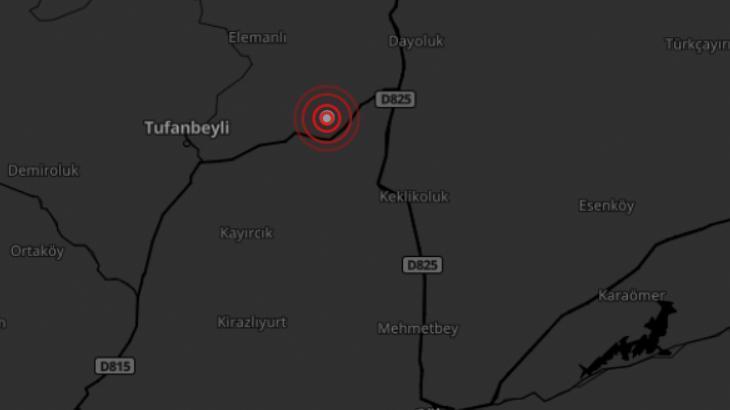 SON DAKİKA! AFAD açıkladı: Adana’da 3.5 büyüklüğünde deprem