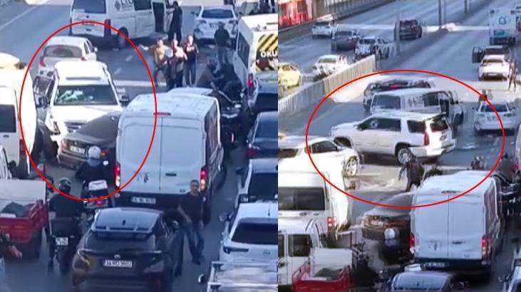 Son dakika: E-5’te çok sayıda araca çarpan sürücü trafiktekilere dehşeti yaşattı