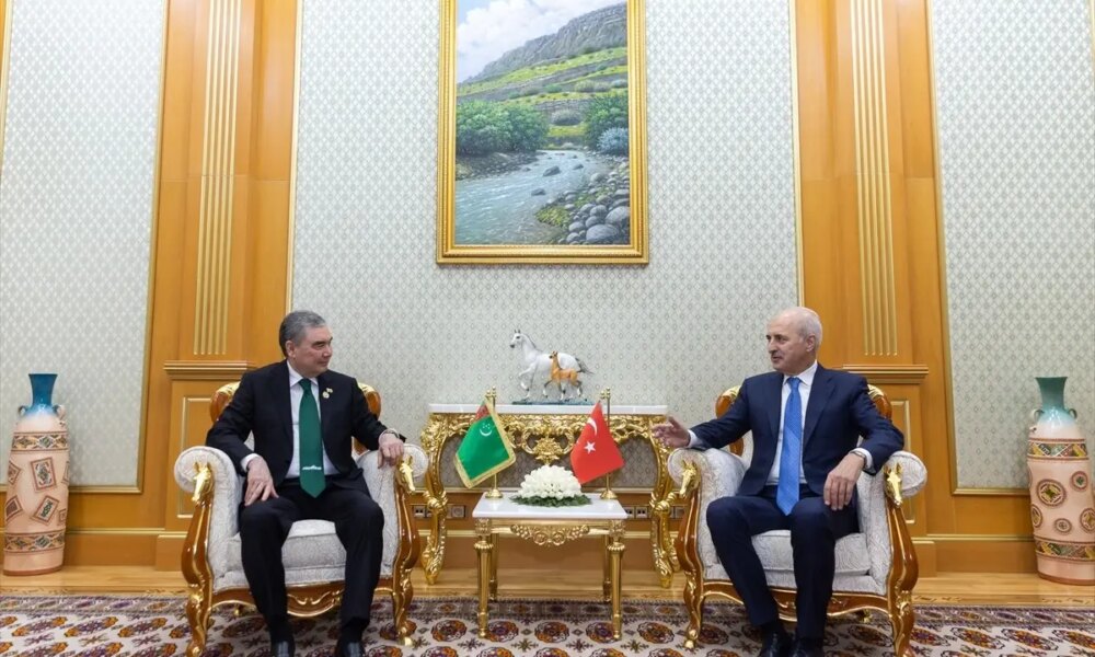 TBMM Başkanı Numan Kurtulmuş, Türkmenistan Milli Lideri Berdimuhammedov ile Görüştü