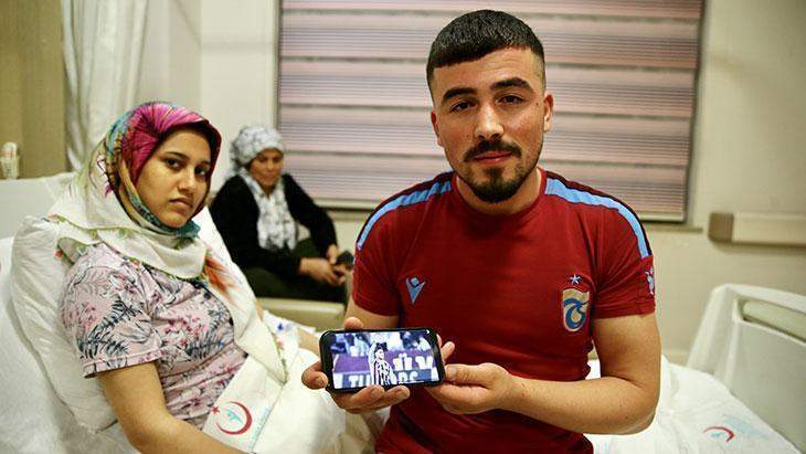 Trabzonspor taraftarı baba, oğluna ‘Bakasetas’ ismini koydu