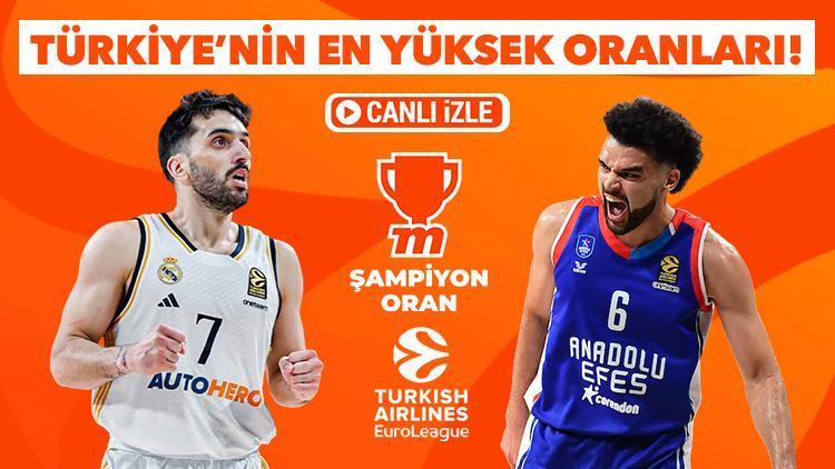 Anadolu Efes, Real Madrid deplasmanında zafer peşinde! En yüksek oranlar ve canlı yayın Misli’de…