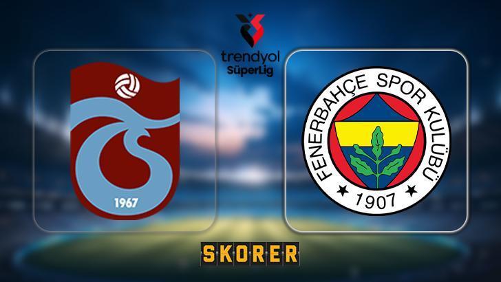 CANLI | Kritik maçta Trabzonspor’un konuğu Fenerbahçe! Süper Lig heyecanı
