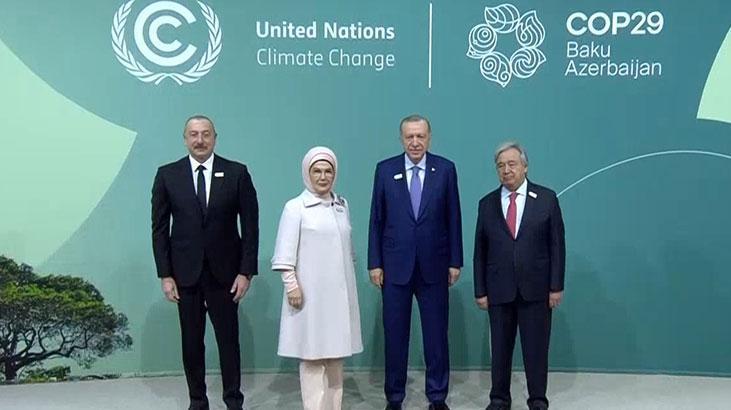 Cumhurbaşkanı Erdoğan Bakü’de Dünya Liderleri İklim Zirvesi’ne katılıyor