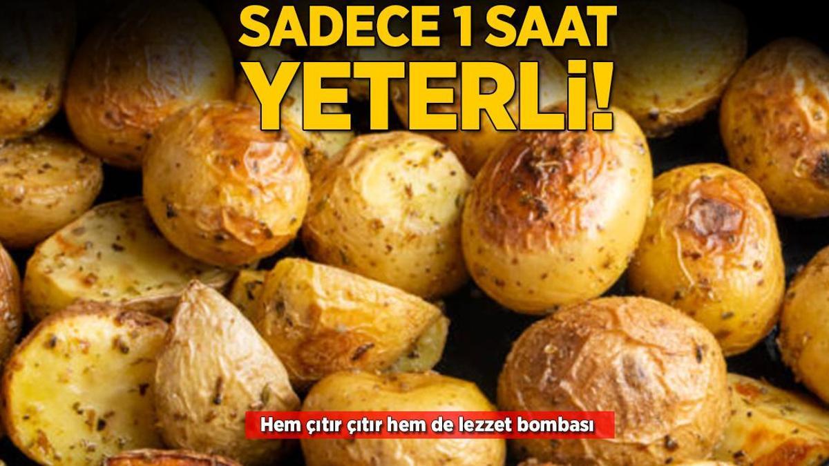 Fırında pişse de ağza ızgara tadı geliyor! 1 saate hazır, çıtır çıtır patates bombası