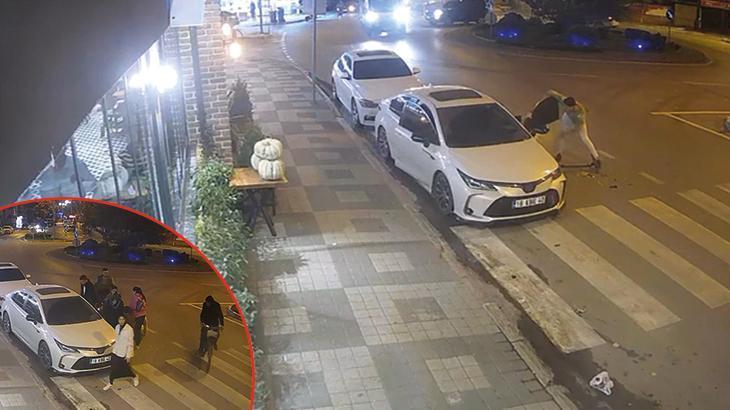 İnegöl’de otomobilin açılan kapısına çarpan skuterli yaralandı