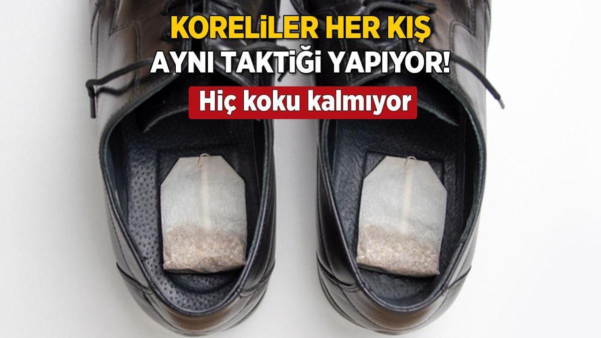 Koreliler her kış aynı taktiği yapıyor! Ayakkabının içine koyun, hiç koku kalmıyor