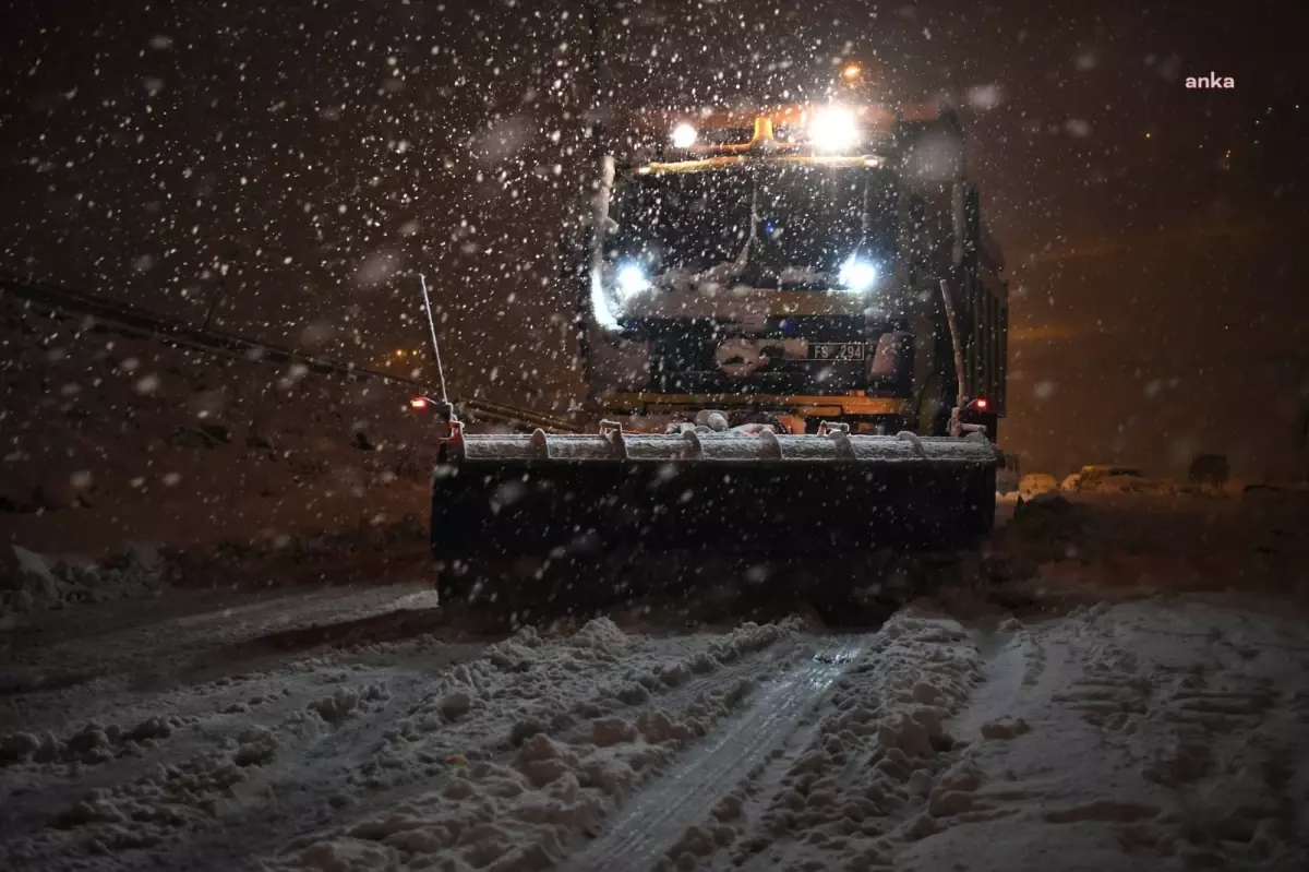 Malatya’da Kar Yağışı Ulaşımı Etkiledi