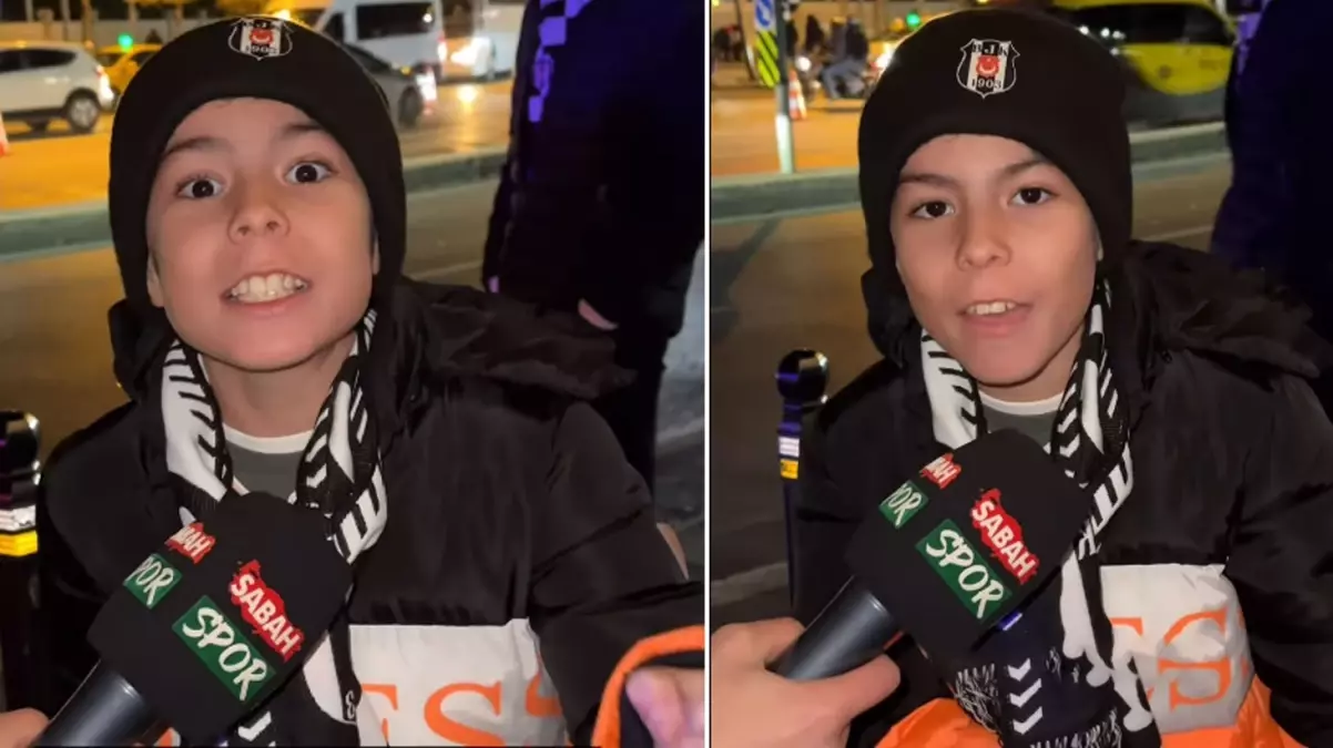 Minik Beşiktaş taraftarından maç sonu isyan