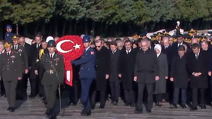 Son dakika… Cumhurbaşkanı Erdoğan ve devlet erkanı Ata’nın huzurunda