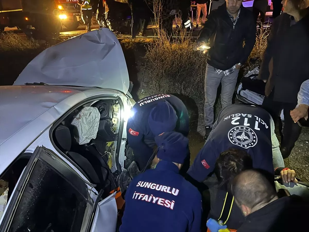Sungurlu’da Trafik Kazası: 9 Yaralı