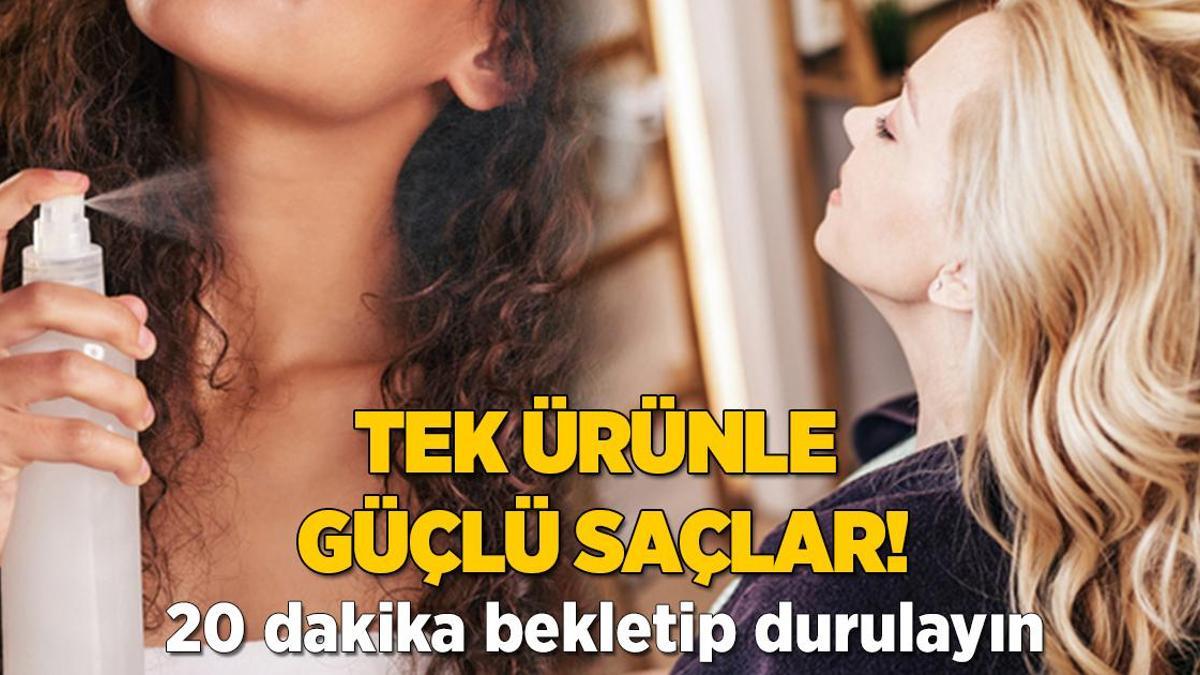 Tek ürünle güçlü saçlar! 20 dakika bekletip durulayın, fark inanılmaz